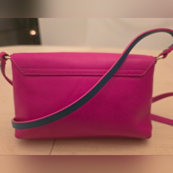Kate Spade Pink Leather Newbury Lane Sally Twist Lock  Crossbody Bag, EUC - Picture 3 of 15